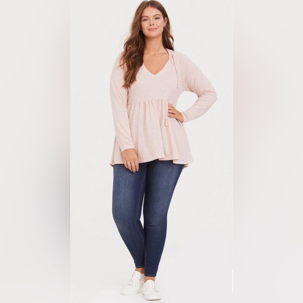 Torrid Sweetheart Swing Hoodie Knit Tunic